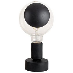 – tischlampenhalter mit passender lampe – schwarz sofia