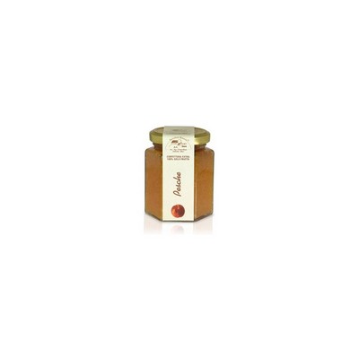 Apicoltura Cazzola - Azienda Agricola Giardino 100 % PFIRSICH-Extra-Marmelade, 200-g-Glas