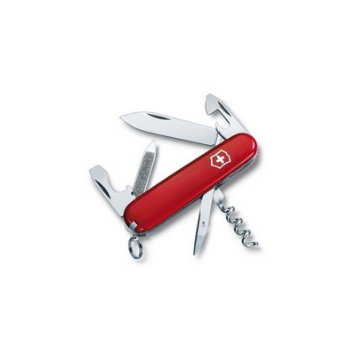 – sportsman – 85 mm rotes cellidor-taschenmesser mit kreuz und schlüsselring