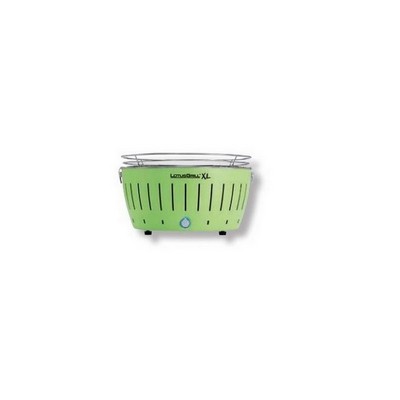 LotusGrill New 2023 XL Green Barbecue with Batteries and USB Power Cable
