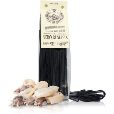 flavored pasta - squid ink - linguine - 250 g